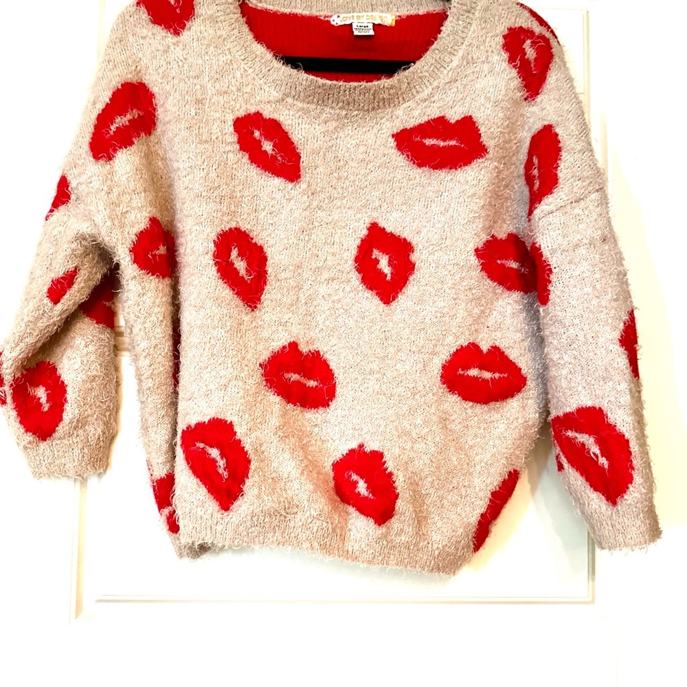 Pink Lips Sweater
